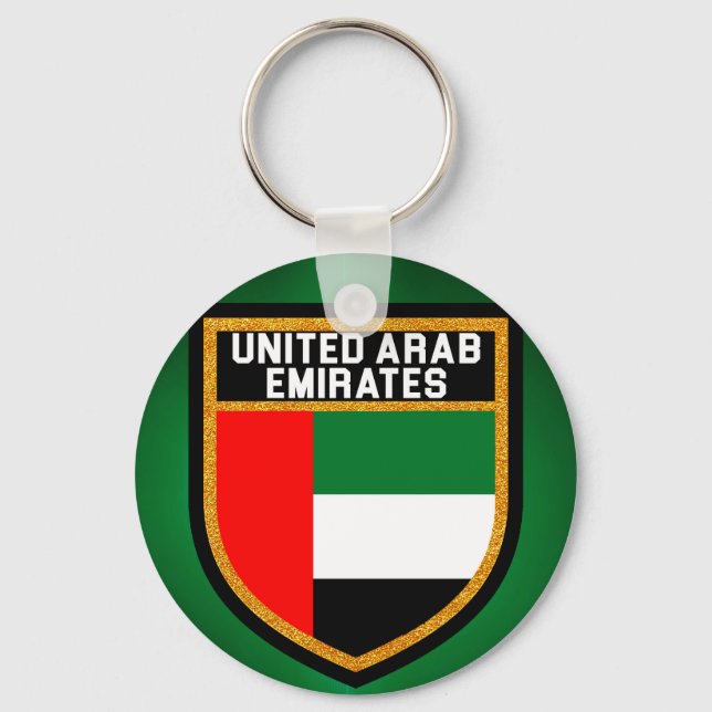 United Arab Emirates Flag Key Ring (Front)