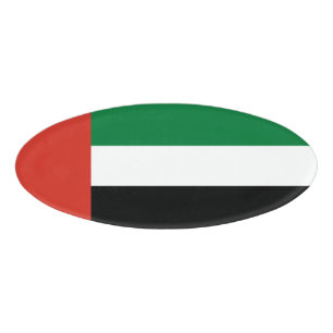 United Arab Emirates flag Name Tag