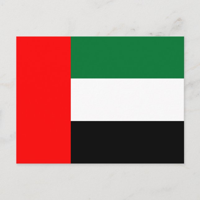 United Arab Emirates flag Postcard (Front)