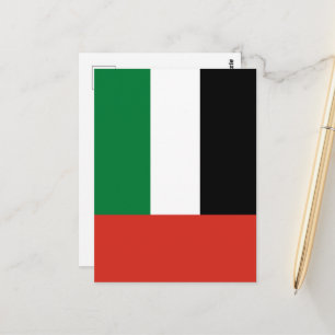 United Arab Emirates flag Postcard