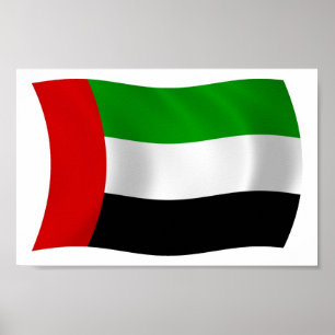 United Arab Emirates Flag Poster Print