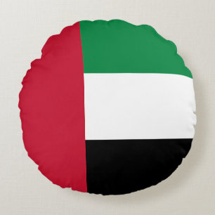 United Arab Emirates Flag Round Cushion
