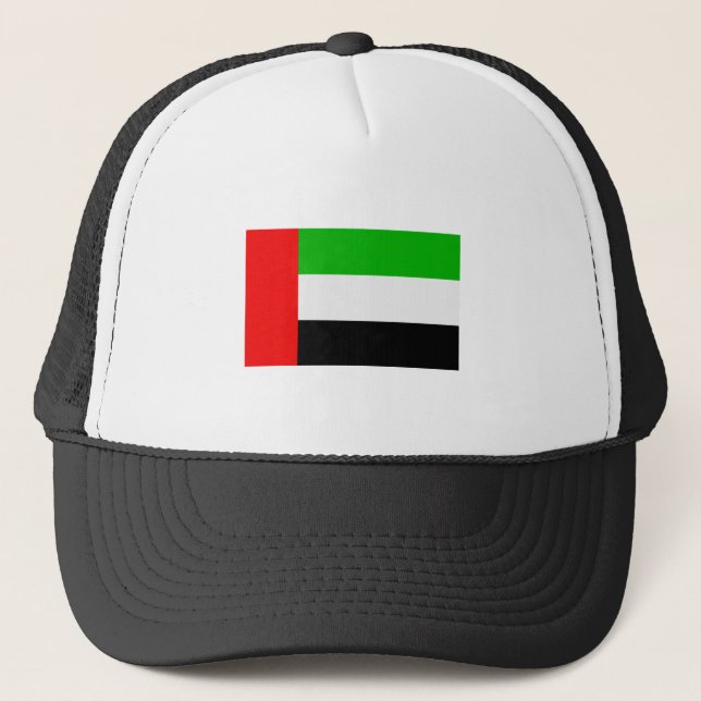 United Arab Emirates Flag T-shirts and Gifts Trucker Hat (Front)