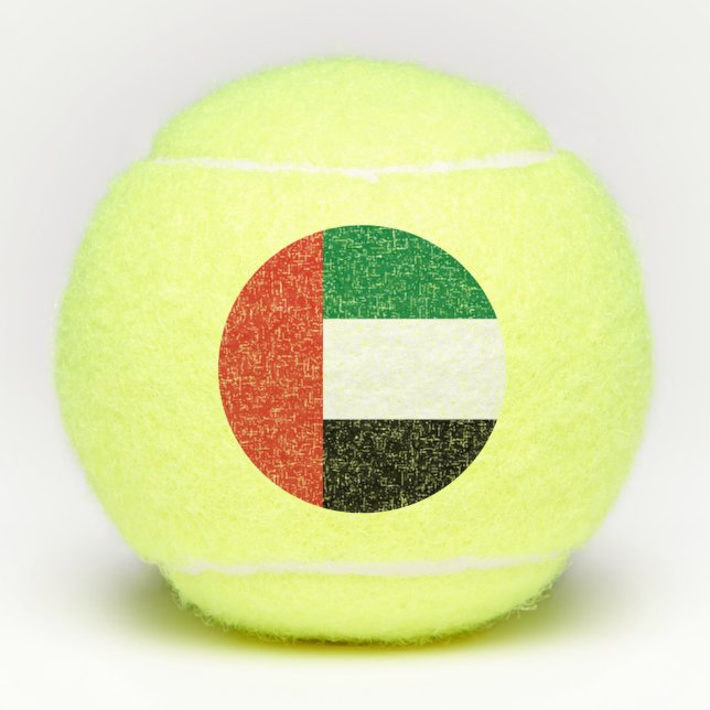 United Arab Emirates flag Tennis Balls (Front)