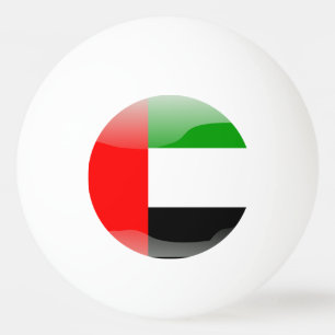 United Arab Emirates glossy flag Ping Pong Ball