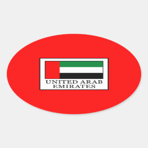 United Arab Emirates Oval Sticker