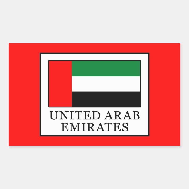 United Arab Emirates Rectangular Sticker (Front)
