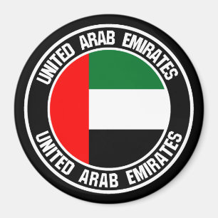 United Arab Emirates Round Emblem Magnet