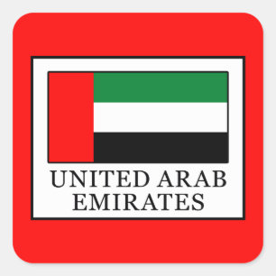 United Arab Emirates Square Sticker
