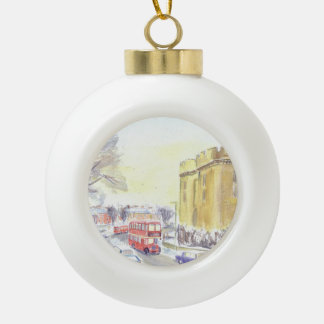 United Bristol Loddeka FLF Christmas bauble. Ceramic Ball Christmas Ornament