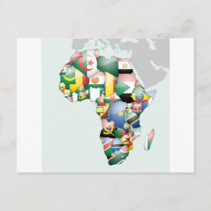 United by Colours: A Celebration of Africa in Flag Postcard