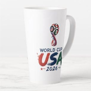 United by the Game: 2026 Soccer Celebration Design Latte Mug