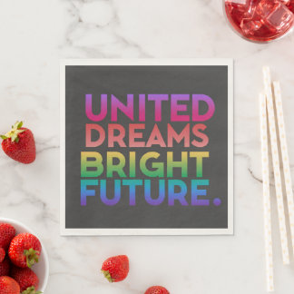 United dreams bright future  napkin