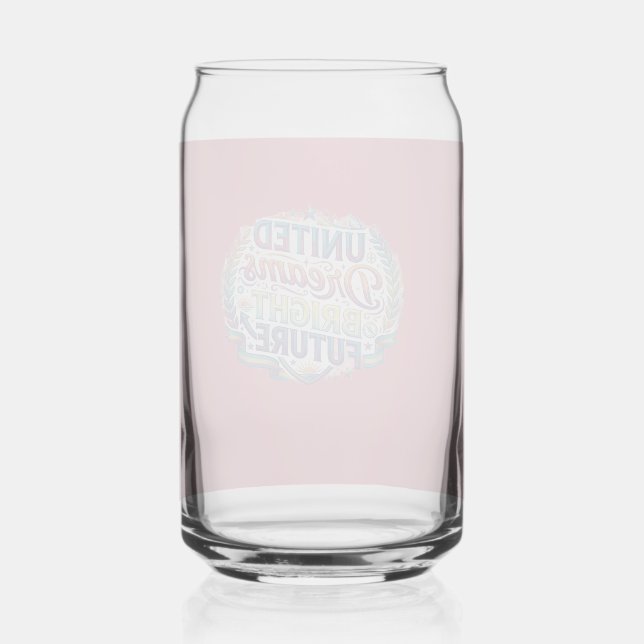  United Dreams Bright Future T-Shirt Can Glass (Front)