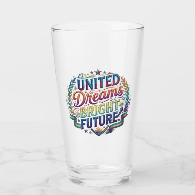  United Dreams Bright Future T-Shirt Glass (Front)