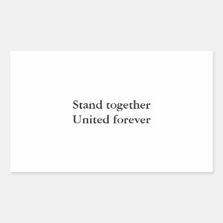 United forever rectangular sticker