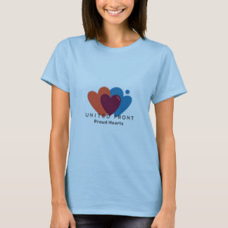 United Front: Proud Hearts T-Shirt Design