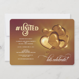 United Gold Party Invitation
