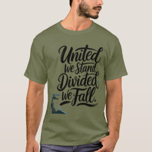 United hand writing typography t-shirt