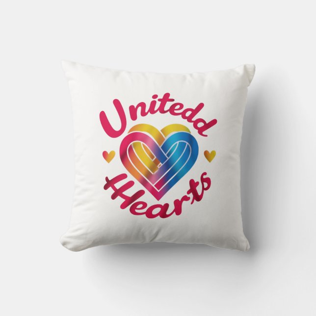 United Hearts Cushion (Front)