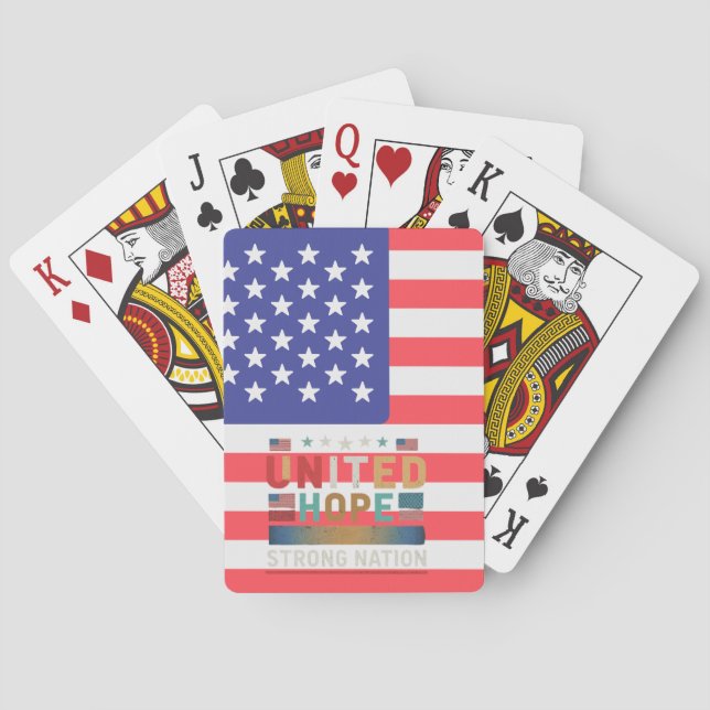 "United Hope Strong Nation." Playing Cards (Back)
