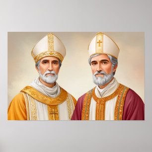 United in Faith: Saints Cornelius and Cyprian Poster