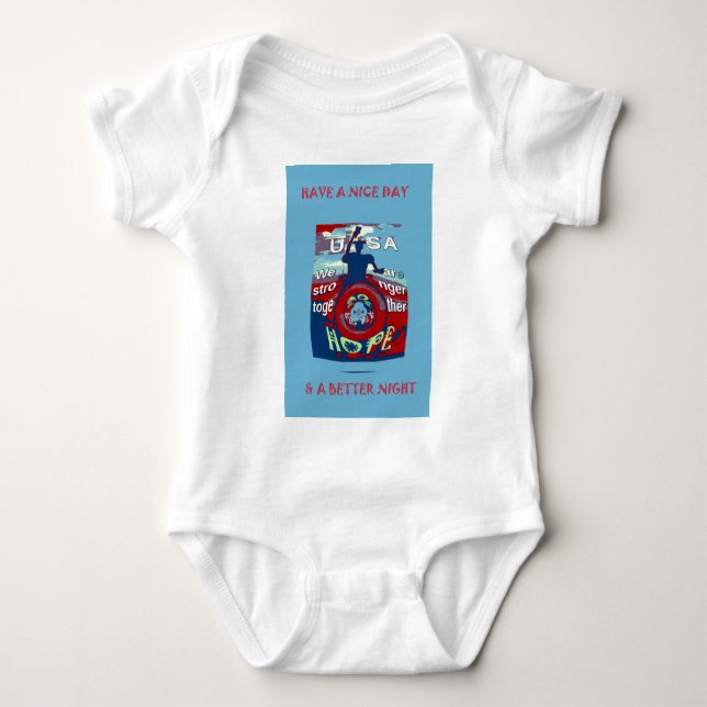 United in Hope: Stronger Together - USA Art Print  Baby Bodysuit (Front)
