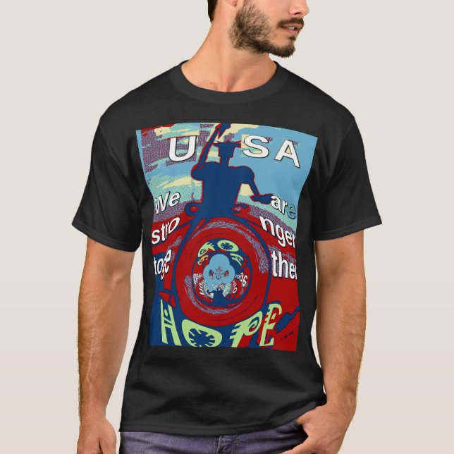 United in Hope: Stronger Together - USA Art Print  T-Shirt (Front)
