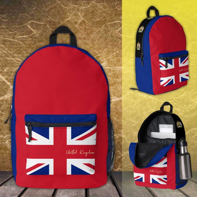 United Kingdom, backpack, British Flag /Union Jack Printed Backpack (Creator Uploaded)