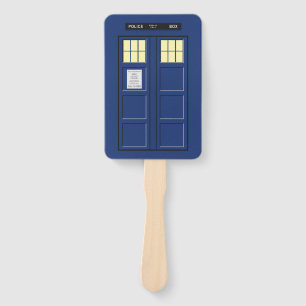 United Kingdom - Blue Police Public Call Box 1 Hand Fan