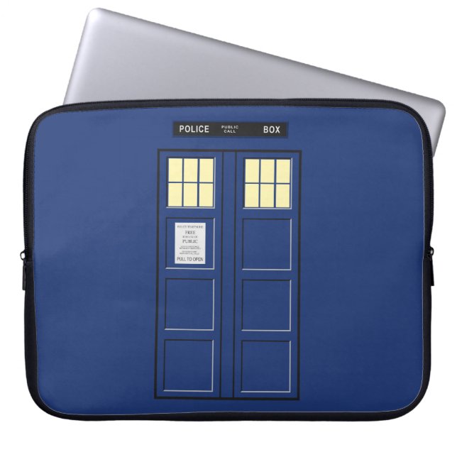United Kingdom - Blue Police Public Call Box 1 Laptop Sleeve (Front)