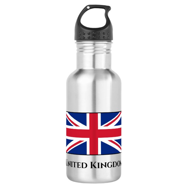 United Kingdom (British) Flag 532 Ml Water Bottle (Front)