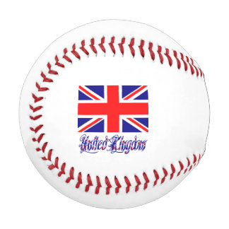 United Kingdom British Flag Black Personalisation Baseball