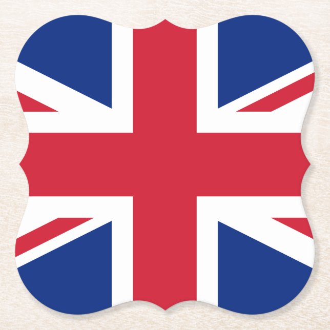 United Kingdom (British) Flag Paper Coaster (Front)