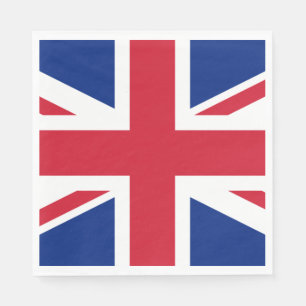 United Kingdom (British Flag) (Union Jack) (UK) GB Napkin