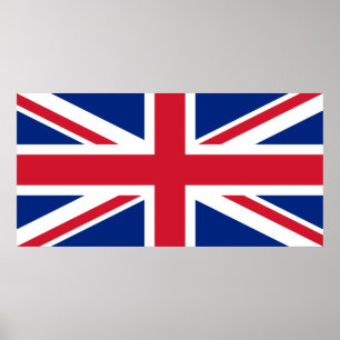 United Kingdom (British Flag) (Union Jack) (UK) GB Poster