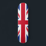 United Kingdom (British Flag) (Union Jack) (UK) GB Skateboard<br><div class="desc">This design features the national flag of the United Kingdom, which is also known as the Union Jack. The flag is also known as the Royal Union Flag in Canada. It dates back to the early 17th century, when James I had inherited the English and Irish thrones, which allowed him...</div>