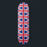 United Kingdom (British Flag) (Union Jack) (UK) GB Skateboard<br><div class="desc">This design features the national flag of the United Kingdom, which is also known as the Union Jack. The flag is also known as the Royal Union Flag in Canada. It dates back to the early 17th century, when James I had inherited the English and Irish thrones, which allowed him...</div>