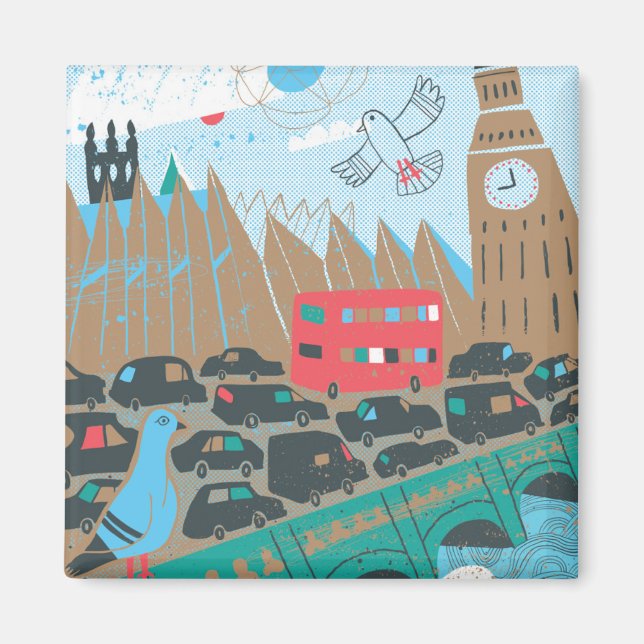 United Kingdom City Scene Magnet (Front)