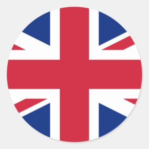 united kingdom classic round sticker
