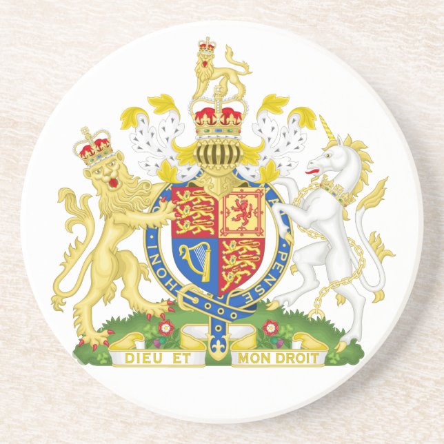 United Kingdom Coat of Arms Coaster (Front)