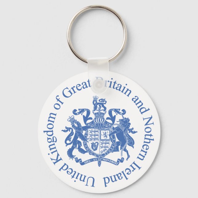 United Kingdom coat of arms Key Ring (Front)