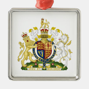 United Kingdom Coat of Arms Metal Tree Decoration