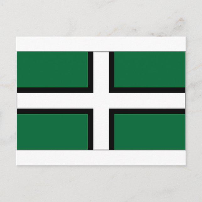 United Kingdom Devon Flag Postcard (Front)