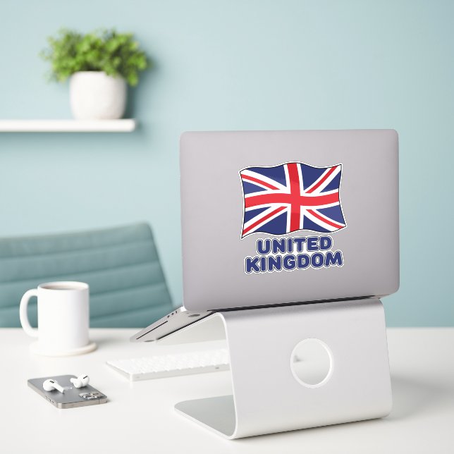 United Kingdom Flag (Laptop On Desk)
