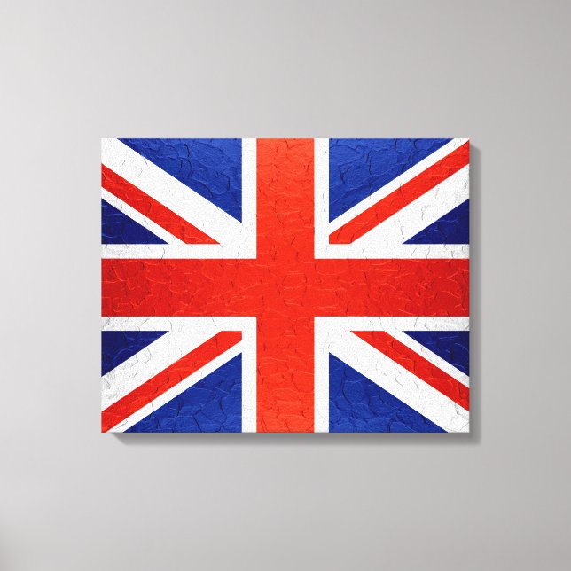 United Kingdom Flag 2 Canvas Print (Front)