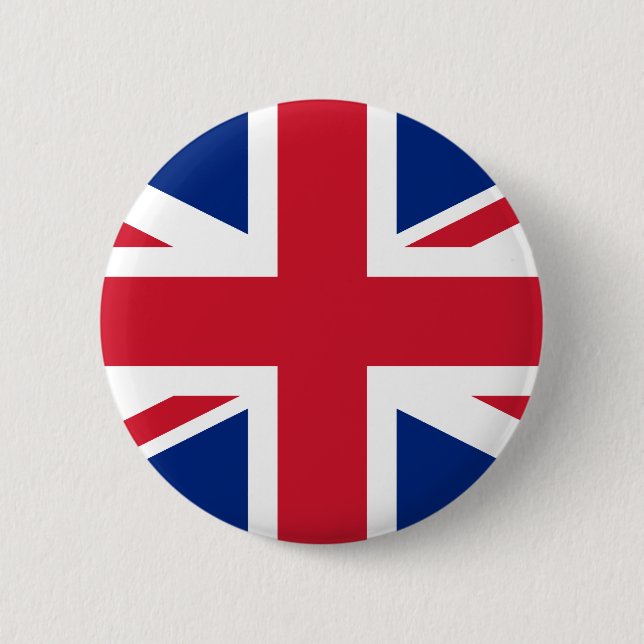 United Kingdom Flag 6 Cm Round Badge (Front)