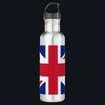 United Kingdom Flag 710 Ml Water Bottle<br><div class="desc">The United Kingdom flag is a white-fimbriated symmetric red cross on a blue field with a white-fimbriated counterchanged saltire of red and white. The used colours in the flag are blue, red, white. The proportion of the United Kingdom flag is 1:2. The Flag of the United Kingdom was adopted in...</div>