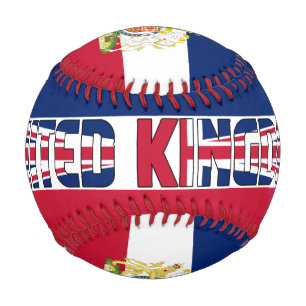 United Kingdom Flag and Coat of Arms Patriotic Baseball