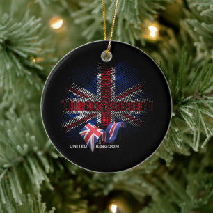 United Kingdom Flag Ceramic Tree Decoration